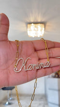 Load image into Gallery viewer, 3D diamond encrusted NAME