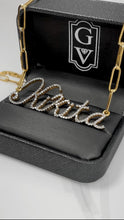 Load image into Gallery viewer, 3D diamond encrusted NAME