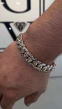 Load image into Gallery viewer, Cuban link bracelet  diamodnd cut plated 1.00