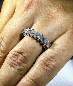 Diamond Eternity Princess cut Ring