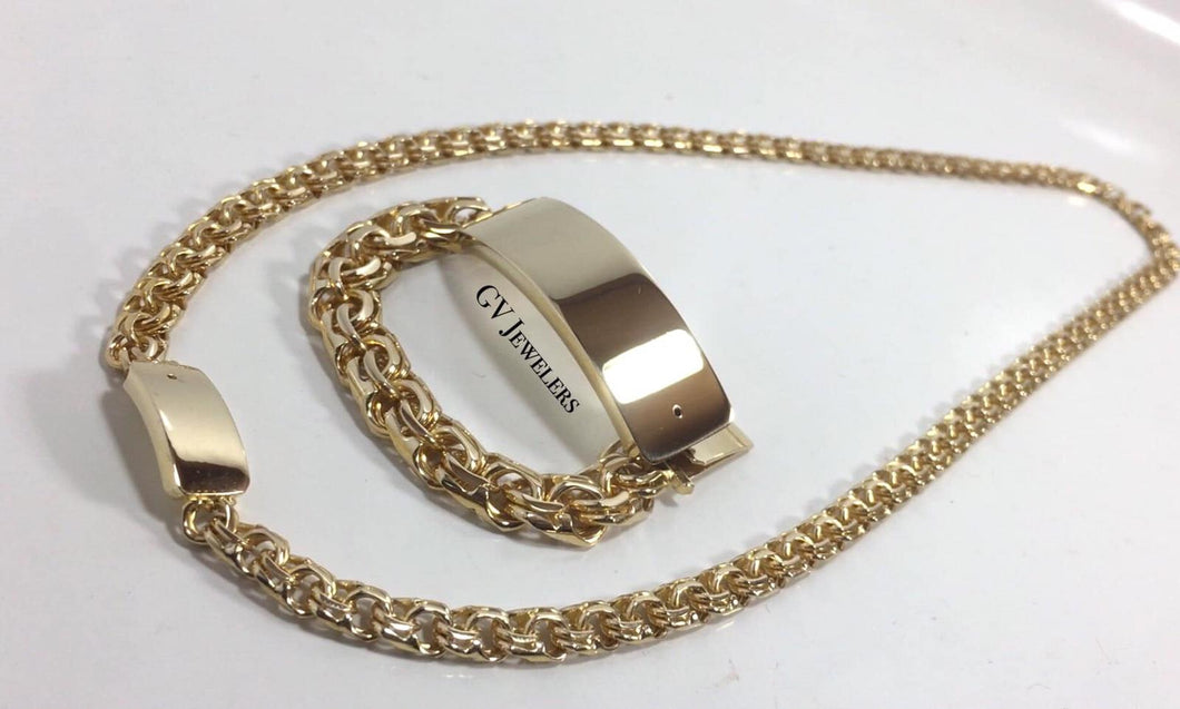 Set de cadena y esclava de tejido chino para nino/a